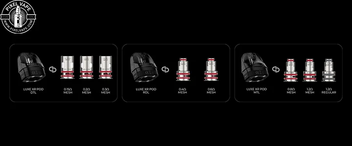 VAPORESSO LUXE X2 PODMOD Coils -اطلاعات کویل های سازگار با پادماد ویپرسو لوکس ایکس 2