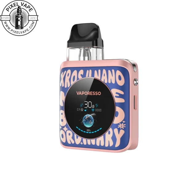VAPORESSO XROS 4 NANO WORD-POP BLUE - پادماد ویپرسو ایکسراس 4 نانو آبی