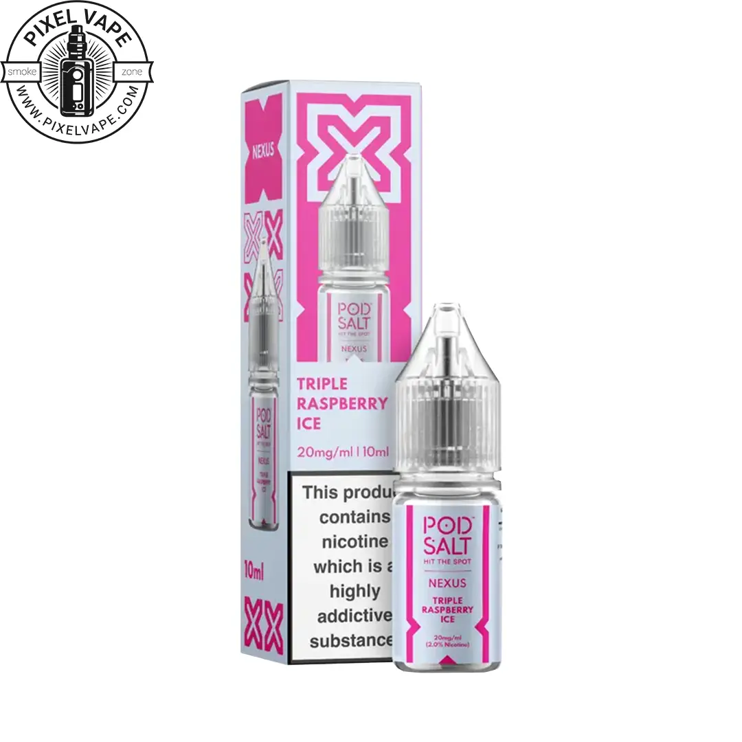 Triple Raspberry Pod Salt Hit 40k Robux Hit Bar Salt Raspberry Blackcurrant  (20mg)