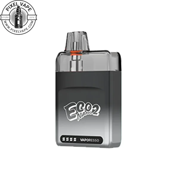 VAPORESSO ECO NANO 2 SILVER BLACK POD - پاد ویپرسو اکو نانو 2 مشکی نقره ای