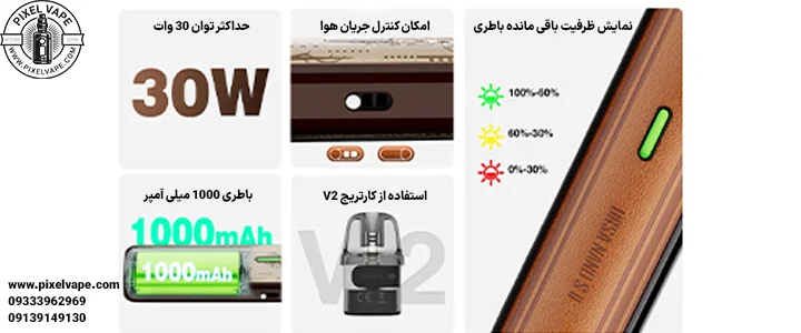 اطلاعات تکمیلی پاد اورسا نانو اس 2 در فروشگاه پیکسل ویپ
