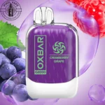 پاد یکبار مصرف 8000 پاف بلوبری انگور اوکسبار، Oxbar Blueberry Grape 8000 Puffs، طعم ترکیبی ذغال اخته و انگور، قابل شارژ