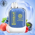 پاد یکبار مصرف 8000 پاف هلو بلوبری تمشک اوکسبار، Oxbar Peach Blueberry Raspberry 8000 Puffs، ترکیب منحصر به فرد هلو، بلوبری و تمشک، اسانس طبیعی، قابل شارژ