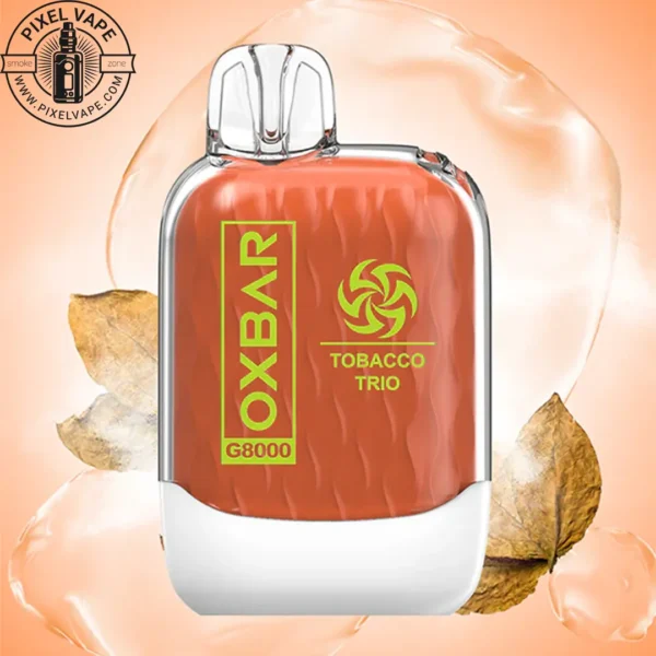 Oxbar Tobacco 8000 Puffs Disposable Pod، Classic Tobacco Flavor، Rechargeable Vape، پاد تنباکو اوکسبار