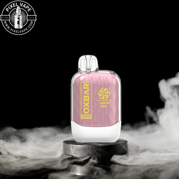 Oxbar Lemon Mnt 8000 Puf Disposble Pod، Rechargable Vape، Lemon & Mint Flavrd، پاد لیمونعنا اکس بار