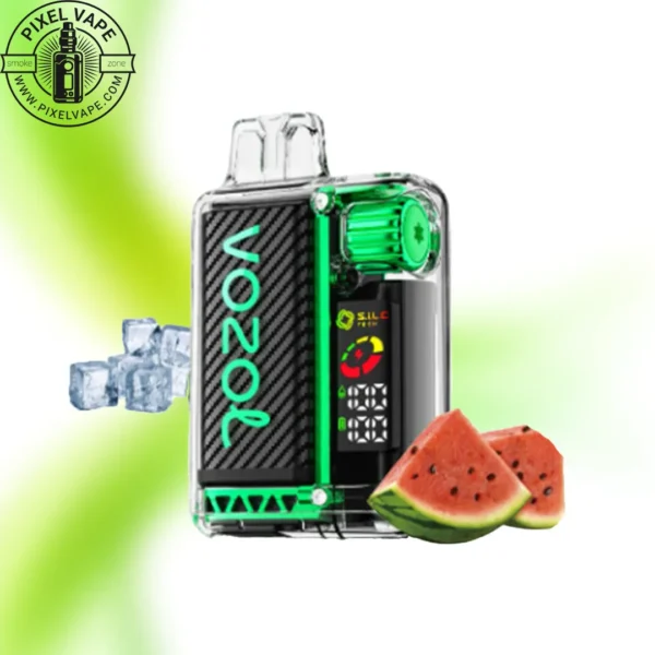 پاد یکبار مصرف وزول 20000 پاف هندوانه یخ (قابل شارژ) | VOZOL 20000 Puff Watermelon Ice - Image 2