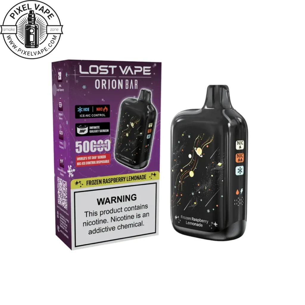 Lost Vape 50000 Puffs Frozen Raspberry Lemonade Pod - پاد یکبار مصرف لاست ویپ 50000 پاف تمشک لیموناد یخ (قابل شارژ)