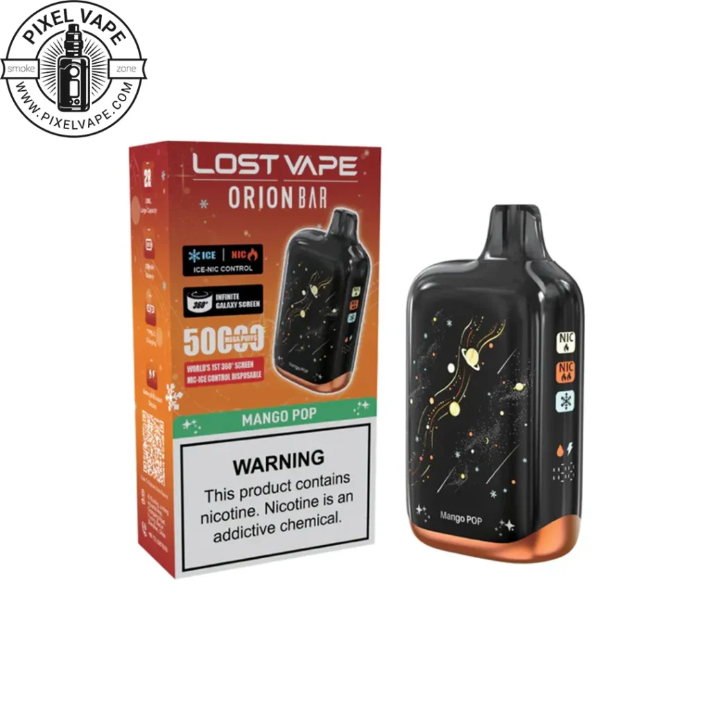 Lost Vape 50000 Puffs Mango POP Pod - پاد یکبار مصرف لاست ویپ 50000 پاف انبه (قابل شارژ)
