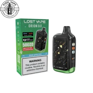 Lost Vape 50000 Puffs Sour Apple Ice Pod - پاد یکبار مصرف لاست ویپ 50000 پاف سیب ترش یخ (قابل شارژ)