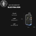 اطلاعات فنی پاد یکبار مصرف لاست ویپ 50000 پاف بلوبری آناناس کیوی
