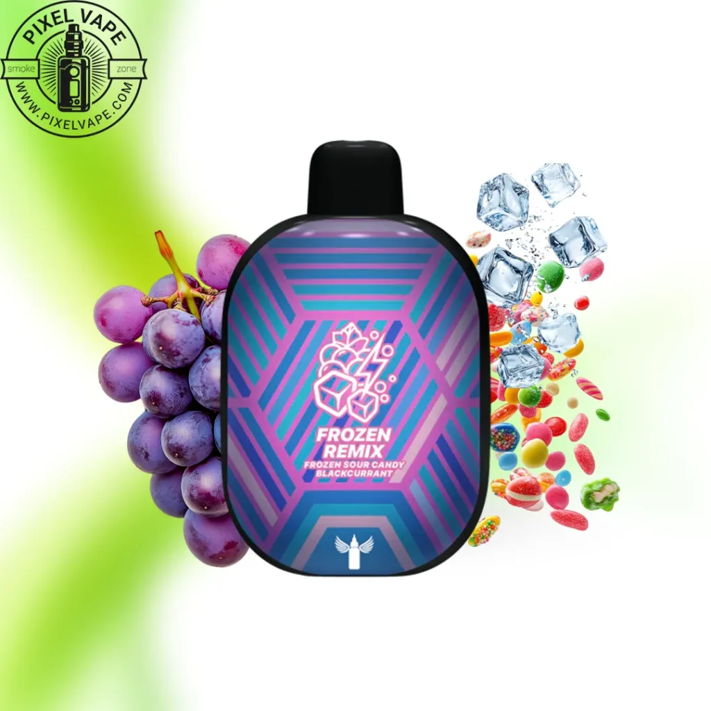 خرید پاد یکبار مصرف دکتر ویپز 10000 پاف آبنبات ترش انگور سیاه یخ