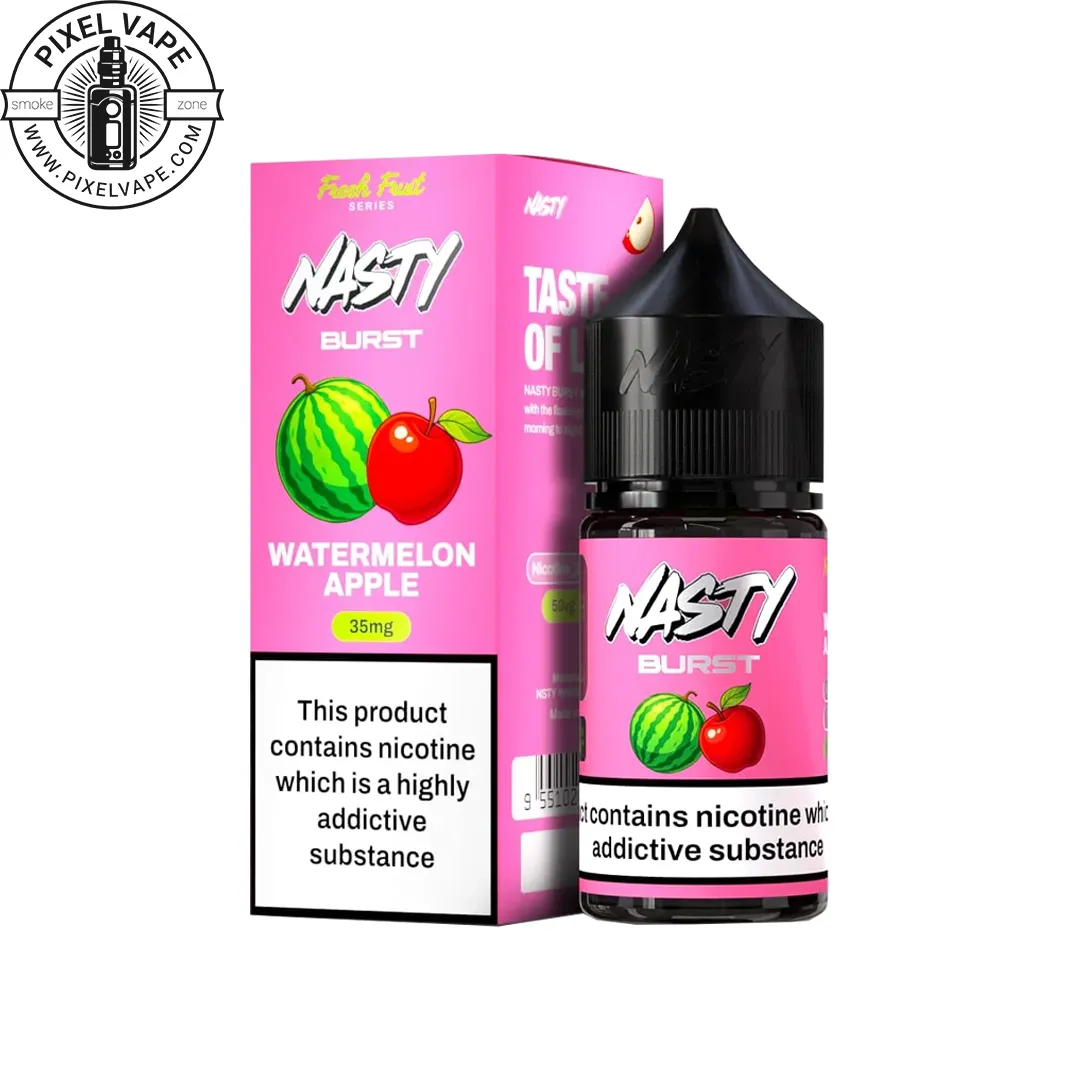سالت نستی هندوانه سیب جدید - Watermelon Apple Nasty Salt Burst Series copy، سالت هندوانه سیب نستی جدید سالت نستی هندوانه سیب جدید - Watermelon Apple Nasty Salt Burst Series copy، سالت هندوانه سیب نستی جدید