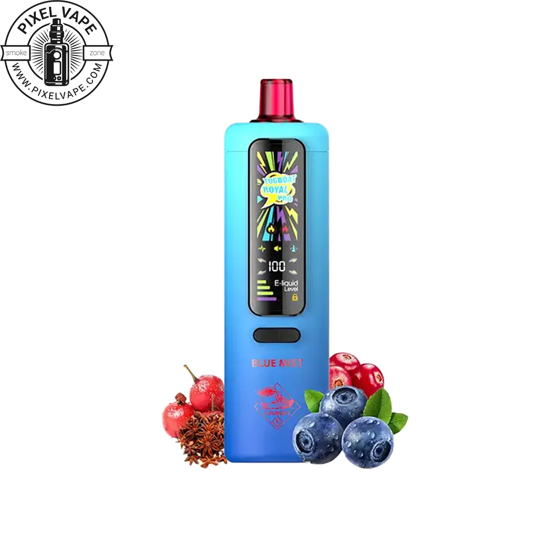 Tugboat 40000 Puffs Blue Mist Pod - پاد یکبار مصرف تاگ بوت 40000 پاف بلو میس (قابل شارژ) Tugboat 40000 Puffs Blue Mist Pod - پاد یکبار مصرف تاگ بوت 40000 پاف بلو میس (قابل شارژ)، پادیکبار مصرف تاگبوت 40000 پاف بلومیس