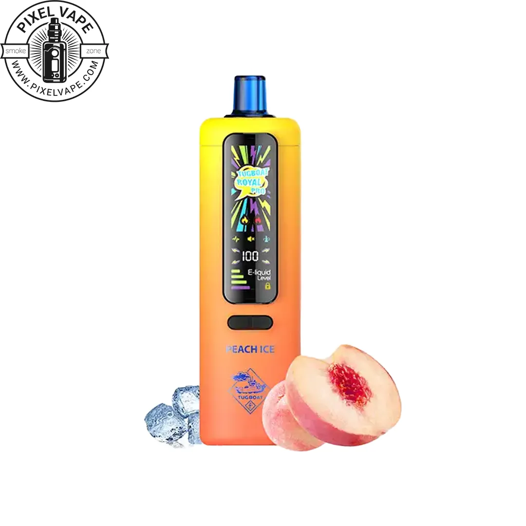 Tugboat 40000 Puffs Peach Ice Pod - پاد یکبار مصرف تاگ بوت 40000 پاف هلو یخ (قابل شارژ) Tugboat 40000 Puffs Peach Ice Pod - پاد یکبار مصرف تاگ بوت 40000 پاف هلو یخ (قابل شارژ)، پادیکبار مصرف تاگبوت 40000 پاف هلو یخ